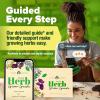 imageHOME GROWN    8 Herb Seeds Garden Kit Complete Indoor Planter Gift with Basil Cilantro Mint ampamp More Unique Kitchen Growing Set for Women Men Birthday Housewarming PresentCeramic