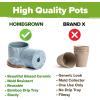 imageHOME GROWN    8 Herb Seeds Garden Kit Complete Indoor Planter Gift with Basil Cilantro Mint ampamp More Unique Kitchen Growing Set for Women Men Birthday Housewarming PresentCeramic