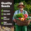 imageHOME GROWN   25 Heirloom Vegetable Seeds Kit  14200 NONGMO Seeds for Planting Vegetables Survival Garden Seed Vault Tomatoes Carrots Beans Kale Peppers Indoor Outdoor Garden25Pack