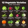 imageHOME GROWN   25 Heirloom Vegetable Seeds Kit  14200 NONGMO Seeds for Planting Vegetables Survival Garden Seed Vault Tomatoes Carrots Beans Kale Peppers Indoor Outdoor Garden12Pack Fall