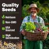imageHOME GROWN   25 Heirloom Vegetable Seeds Kit  14200 NONGMO Seeds for Planting Vegetables Survival Garden Seed Vault Tomatoes Carrots Beans Kale Peppers Indoor Outdoor Garden12Pack Fall