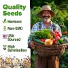 imageHOME GROWN   25 Heirloom Vegetable Seeds Kit  14200 NONGMO Seeds for Planting Vegetables Survival Garden Seed Vault Tomatoes Carrots Beans Kale Peppers Indoor Outdoor Garden12Pack Winter