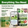 imageHOME GROWN 10 Herb Seeds for Planting 3000 NonGMO Heirloom Seeds  Extra Large Variety Pack Herb Kit  Indoor Outdoor ampamp Hydroponic  Culinary Seed Set  Grow Your Own Herbs  Gift for Beginners20Pack Greens