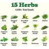 imageHOME GROWN 10 Herb Seeds for Planting 3000 NonGMO Heirloom Seeds  Extra Large Variety Pack Herb Kit  Indoor Outdoor ampamp Hydroponic  Culinary Seed Set  Grow Your Own Herbs  Gift for Beginners70Pack