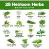 imageHOME GROWN 10 Herb Seeds for Planting 3000 NonGMO Heirloom Seeds  Extra Large Variety Pack Herb Kit  Indoor Outdoor ampamp Hydroponic  Culinary Seed Set  Grow Your Own Herbs  Gift for Beginners25Pack