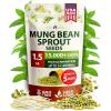 imageHOME GROWN Broccoli Seeds 8 oz  for Sprouting or Microgreens   High Germination Sprout Seeds Nutritious Micro Greens  Broccoli Sprouts in 5 days  Sulforaphane Rich15 lbs