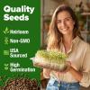 imageHOME GROWN Broccoli Seeds 8 oz  for Sprouting or Microgreens   High Germination Sprout Seeds Nutritious Micro Greens  Broccoli Sprouts in 5 days  Sulforaphane Rich8 oz