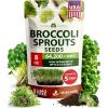 imageHOME GROWN Broccoli Seeds 8 oz  for Sprouting or Microgreens   High Germination Sprout Seeds Nutritious Micro Greens  Broccoli Sprouts in 5 days  Sulforaphane Rich8 oz