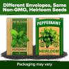 imageHOME GROWN Premium Common Mint Seeds Bulk Pack 3600   Heirloom Herb Seeds USA Sourced  Ideal for Planting Outdoors or Indoors for a Fresh Mint Tea Garden Mentha sppPeppermint 2Pack