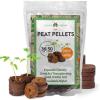 image50pcs Seed Starter Peat Pellets for Gardening  36mm Seed Starter Pods  Peat Pellets for Seedlings Flower Seeds and Herb Garden Cuttings  Seed Starter Soil Seed Pods by Home Grown