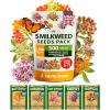 imageHOME GROWN Milkweed Flower Seeds  500 Heirloom Perennial Wildflower Seeds 5 Individual Varieties Supports Monarch Habitat Grows in Zones 310 Asclepias syriaca