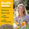 imageHOME GROWN   Wildflower Seeds Mix  49100 2oz Bulk Mix 21 Varieties Wild Flower  Bee and Butterfly Garden Pack  Native Annual Flowers for Planting for Your Garden21 Varieties Annual 3 oz