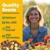 imageHOME GROWN 131200 Pure Wildflower Seeds   Premium Texas Flower Seeds 3 Oz Perennial Garden Seeds for Birds ampamp Butterflies  Wild Flowers Bulk Perennial 22 Varieties Flower Seed for Planting3 oz