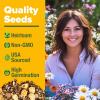 imageHOME GROWN 131200 Pure Wildflower Seeds   Premium Texas Flower Seeds 3 Oz Perennial Garden Seeds for Birds ampamp Butterflies  Wild Flowers Bulk Perennial 22 Varieties Flower Seed for Planting2 oz