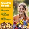 imageHOME GROWN 131200 Pure Wildflower Seeds   Premium Texas Flower Seeds 3 Oz Perennial Garden Seeds for Birds ampamp Butterflies  Wild Flowers Bulk Perennial 22 Varieties Flower Seed for Planting2 oz