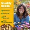 imageHOME GROWN Wildflower Seeds 3oz 89000 Flower Seed Mix  No Filler  19 Varieties USASourced Bulk Wild Flowers Seeds for Planting Butterfly ampamp Pollinator Perennial and Annual Wild Flower MixHummingbird Lite 2oz