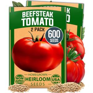 imageHOME GROWN San Marzano Tomato Seeds  132 Heirloom   Seeds  High Germination Tomatoes for Indoor ampamp Outdoor Growing  Classic Paste Variety for Gardeners ampamp Home UseBeefsteak Tomato 2Pack