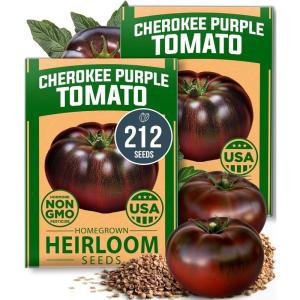 imageHOME GROWN San Marzano Tomato Seeds  132 Heirloom   Seeds  High Germination Tomatoes for Indoor ampamp Outdoor Growing  Classic Paste Variety for Gardeners ampamp Home UseCherokee Tomato 2Pack