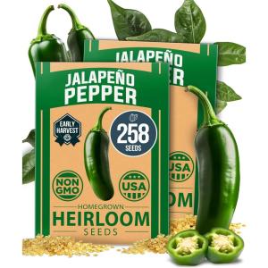 imageHOME GROWN San Marzano Tomato Seeds  132 Heirloom   Seeds  High Germination Tomatoes for Indoor ampamp Outdoor Growing  Classic Paste Variety for Gardeners ampamp Home UseJalapeno Pepper 2Pack