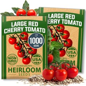 imageHOME GROWN San Marzano Tomato Seeds  132 Heirloom   Seeds  High Germination Tomatoes for Indoor ampamp Outdoor Growing  Classic Paste Variety for Gardeners ampamp Home UseCherry Tomato 2Pack
