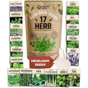 image17 Herb Culinary Seed Vault  5200 Heirloom   Seeds for IndoorOutdoor or Hydroponic Gardens  High Germination  Cilantro Mint Chives Basil Parsley ampamp More