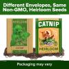 imageHOME GROWN Non GMO Genovese Basil Seeds Pack 1750 High Germination Heirloom Seeds Ocimum basilicum Herb Seeds for Planting Indoor amp Outdoor Gardening for Culinary UseCatnip