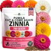 imageHOME GROWN Dwarf Zinnia Seeds Mix  700 Pumila Zinnias Seeds for 2026  Zinna Flower Seed for Planting Outdoors  Colorful Cut Annual Flowers for Summer Gardens amp Containers Zinnia elegans