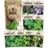 imageRooted Acre 8 Basil Herb Seeds Pack  4000   Heirloom Seeds  Genovese Thai Lemon Holy Tulsi amp More  High Germination Culinary Basil Seeds for Indoor amp Outdoor Planting