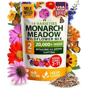 imageHOME GROWN Bachelor Button Flower Seeds Tall Mix 700 Cornflower Heirloom Seeds for Planting  Quick Blooming NonGMO Pollinator Friendly Easy to Grow Wildflowers USA Grown Centaurea cyanusMonarch Meadow