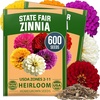 image:imageHOME GROWN State Fair Zinnia Seeds for Planting 600 Seeds 300 Each 2 Pack Zinnia elegans